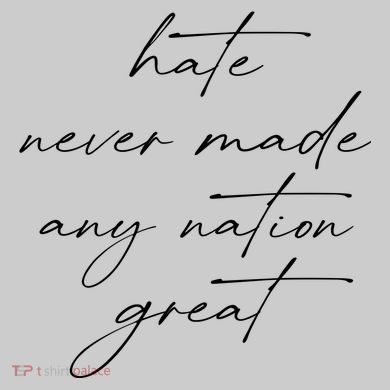 Hate Never Made Any Nation Great Performance Fleece Hoodie
