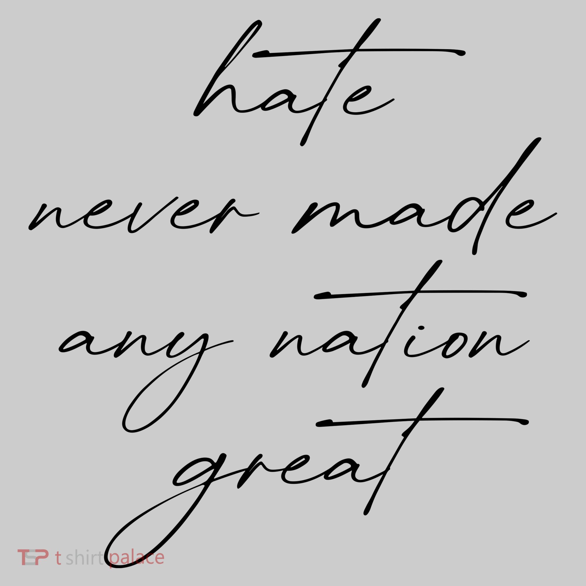 Hate Never Made Any Nation Great Performance Fleece Hoodie