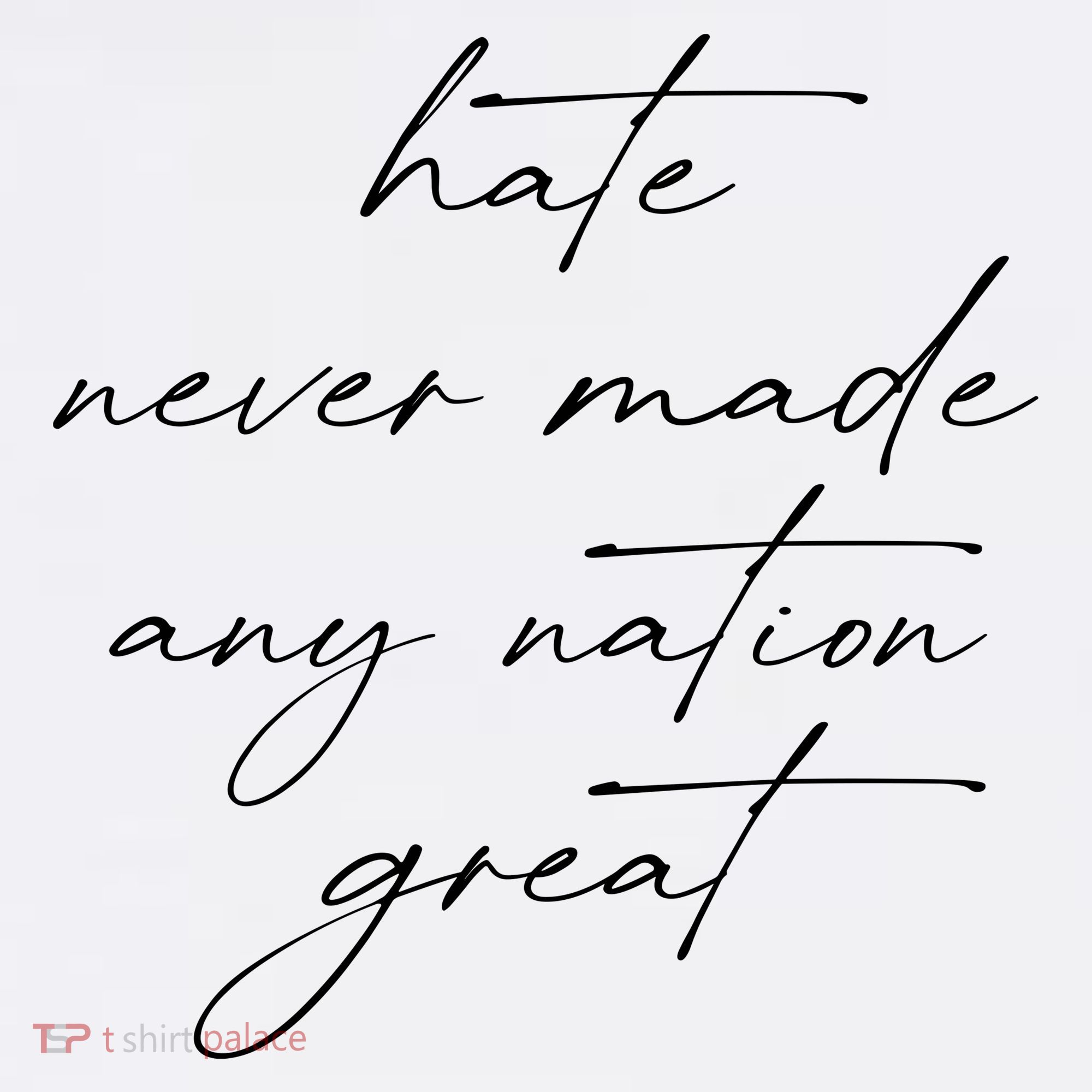 Hate Never Made Any Nation Great T-Shirt