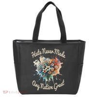 Hate Never Made Any Nation Great Funny Anti Trump 2025 Tote Bag thumb 0