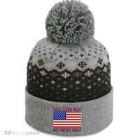 Hate Never Made Any Nation Great Usa Flag The Baniff Cuffed Pom Beanie thumb 0