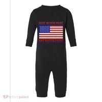 Hate Never Made Any Nation Great Usa Flag Infant Fleece One Piece thumb 0