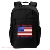 Hate Never Made Any Nation Great Usa Flag Backpack thumb 0
