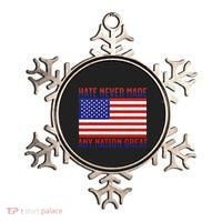 Hate Never Made Any Nation Great Usa Flag Ornament thumb 0