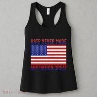 Hate Never Made Any Nation Great Usa Flag Women's Tank Top thumb 3