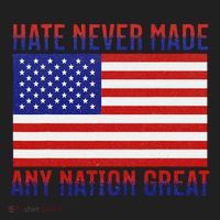 Hate Never Made Any Nation Great Usa Flag Sport-Tek Posi-UV Pro Polo thumb 2