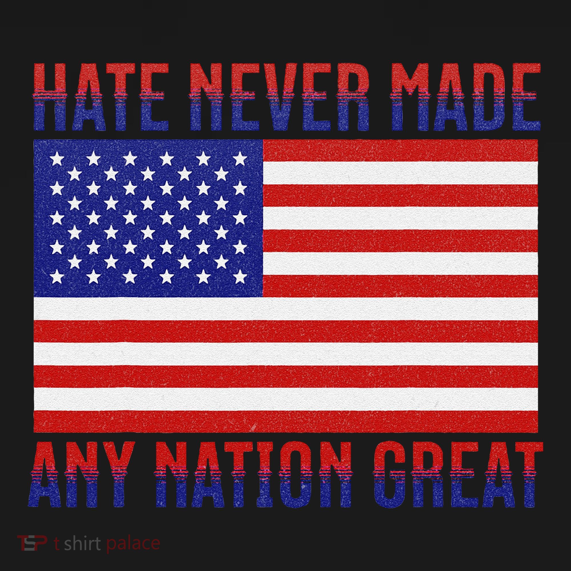 Hate Never Made Any Nation Great Usa Flag Tank Top