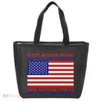 Hate Never Made Any Nation Great Usa Flag Tote Bag thumb 0