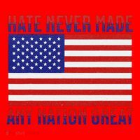 Hate Never Made Any Nation Great Usa Flag Santa Hat thumb 1