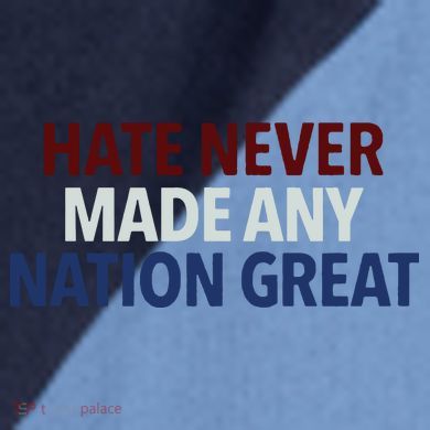 Hate Never Made Any Nation Great Racial Equality Raglan Baseball Sleeve Shirt