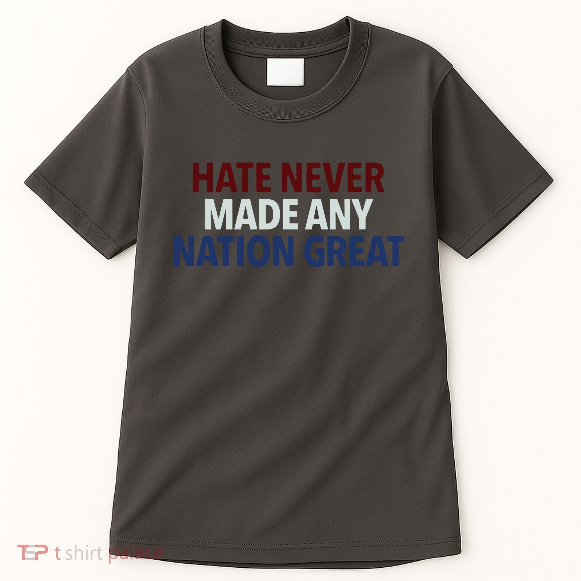 Hate Never Made Any Nation Great Racial Equality Tall T-Shirt