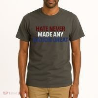 Hate Never Made Any Nation Great Racial Equality Tall T-Shirt thumb 2