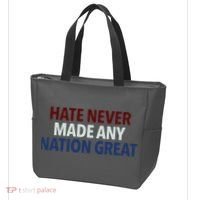 Hate Never Made Any Nation Great Racial Equality Tote Bag thumb 3