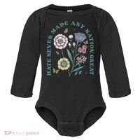Hate Never Made Any Nation Great Baby Long Sleeve Bodysuit thumb 0