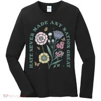 Hate Never Made Any Nation Great Women's Long Sleeve Shirt thumb 0