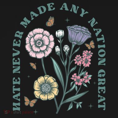 Hate Never Made Any Nation Great Women's Perfect Tri Rocker Tank