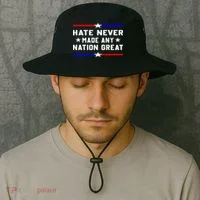 Hate Never Made Any Nation Great Bucket Hat thumb 2