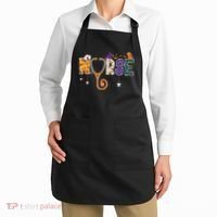 Halloween Nurse Nursing CNA RN LPN Halloween Cat Apron thumb 2