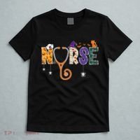 Halloween Nurse Nursing CNA RN LPN Halloween Cat T-Shirt thumb 5