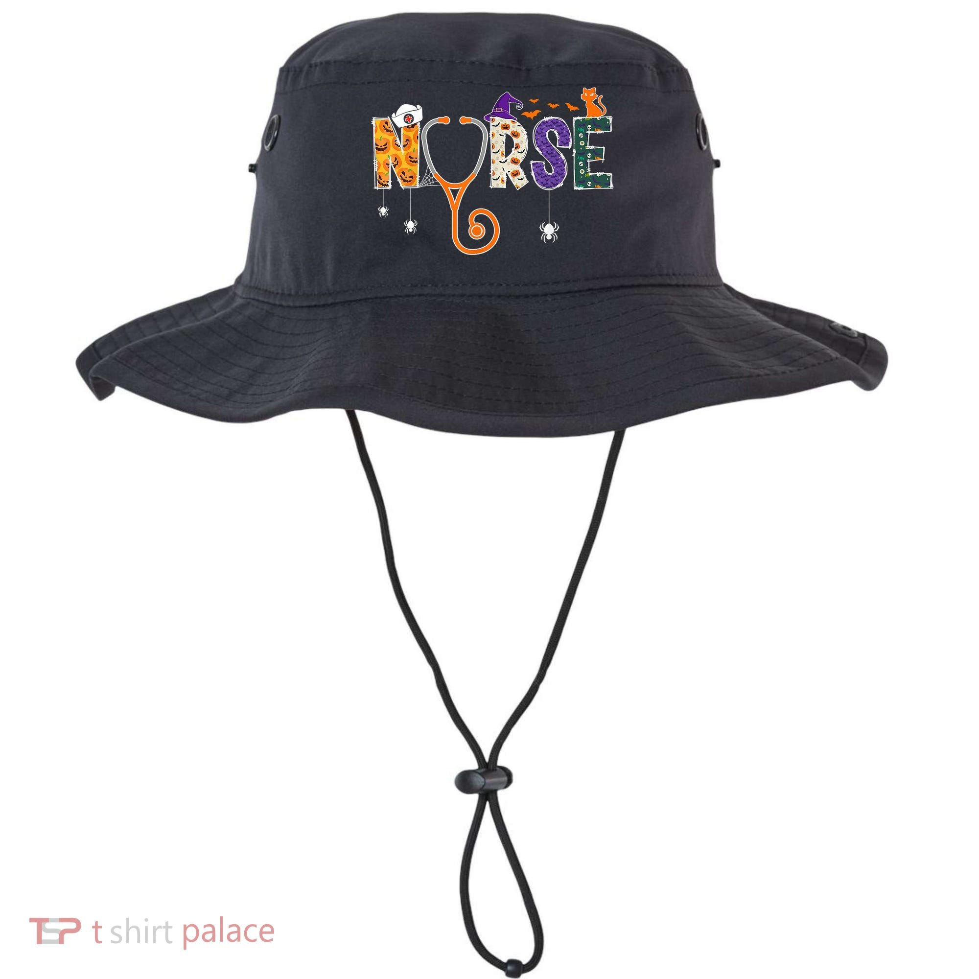 Halloween Nurse Nursing CNA RN LPN Halloween Cat Bucket Hat