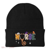 Halloween Nurse Nursing CNA RN LPN Halloween Cat Beanie thumb 0