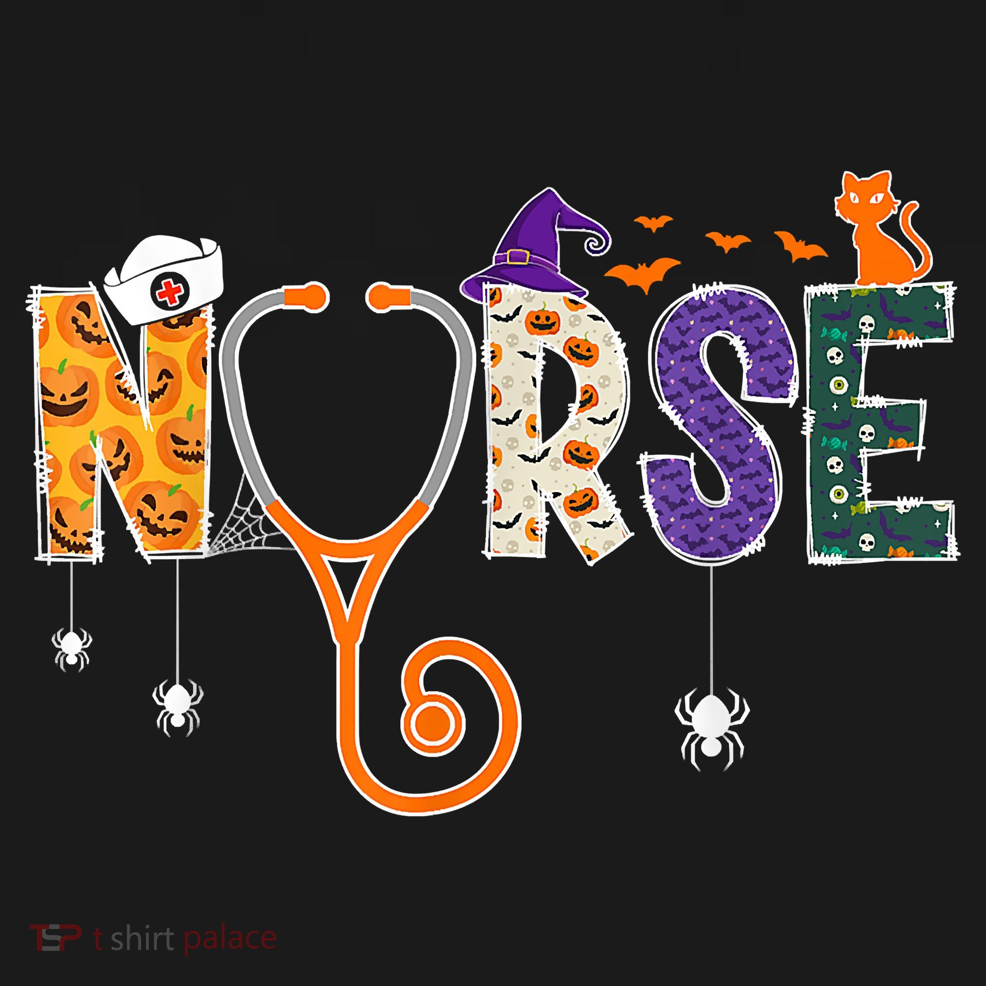 Halloween Nurse Nursing CNA RN LPN Halloween Cat Women's Hoodie