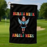 Happy National Nurses Week Funny NurseS Day Cute Cna Nurse Gift Golf Towel thumb 1