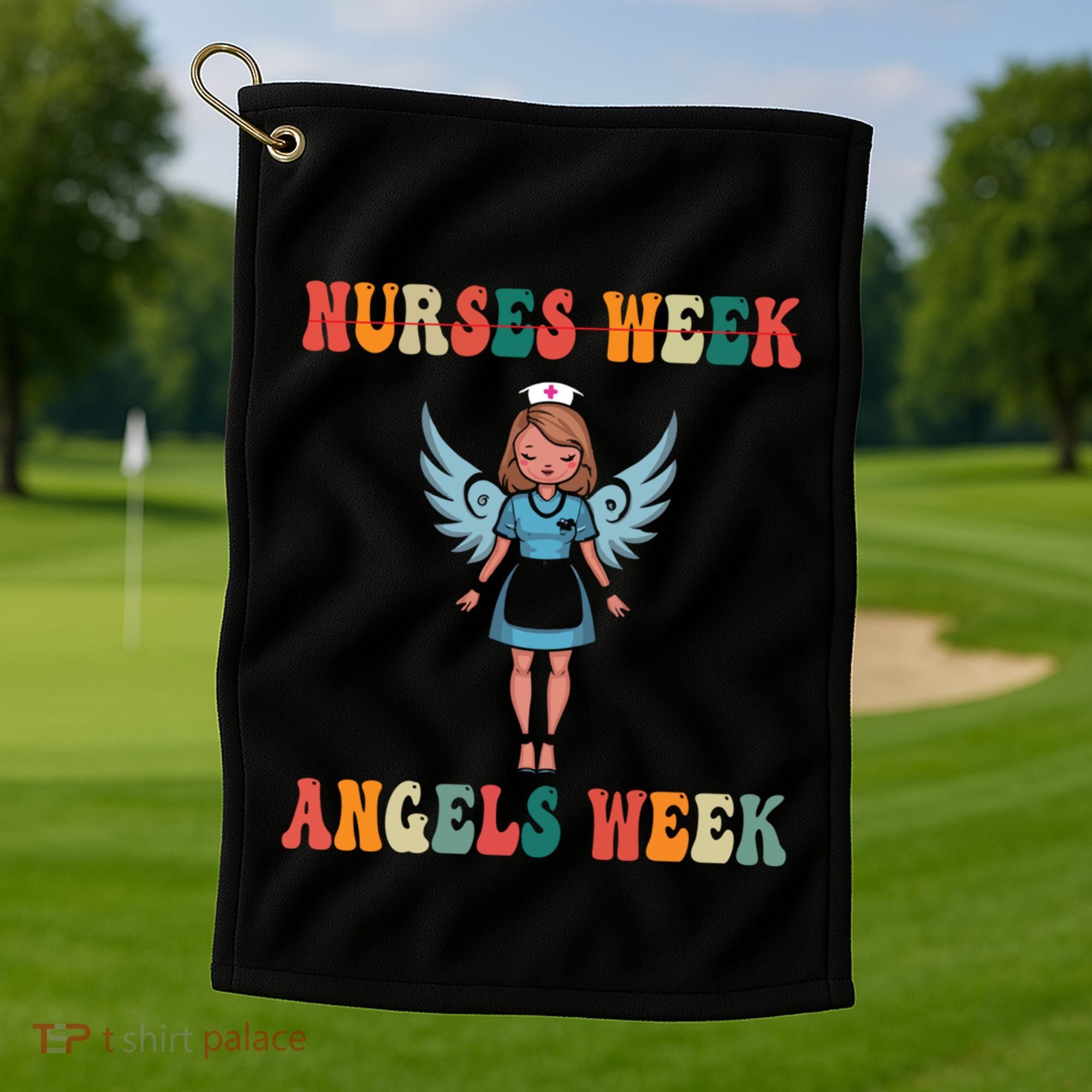 Happy National Nurses Week Funny NurseS Day Cute Cna Nurse Gift Golf Towel