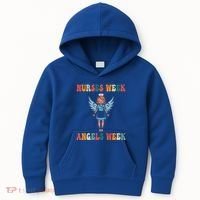 Happy National Nurses Week Funny NurseS Day Cute Cna Nurse Gift Kids Hoodie thumb 0