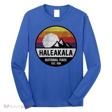 Haleakala National Park Retro Cool Gift Long Sleeve Shirt