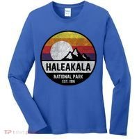 Haleakala National Park Retro Cool Gift Women's Long Sleeve Shirt thumb 0