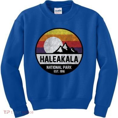 Haleakala National Park Retro Cool Gift Kids Sweatshirt