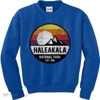 Haleakala National Park Retro Cool Gift Kids Sweatshirt thumb 0