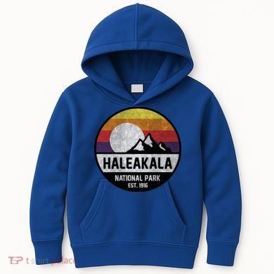 Haleakala National Park Retro Cool Gift Kids Hoodie