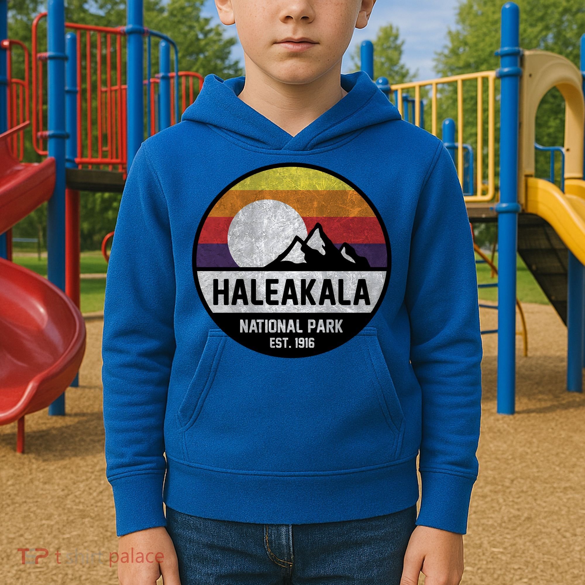 Haleakala National Park Retro Cool Gift Kids Hoodie