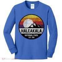 Haleakala National Park Retro Cool Gift Kids Long Sleeve Shirt thumb 0