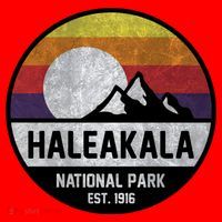 Haleakala National Park Retro Cool Gift Santa Hat thumb 1