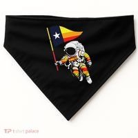 Houston Name Proud Classic Art Astronaut USA-Made Doggie Bandana thumb 0