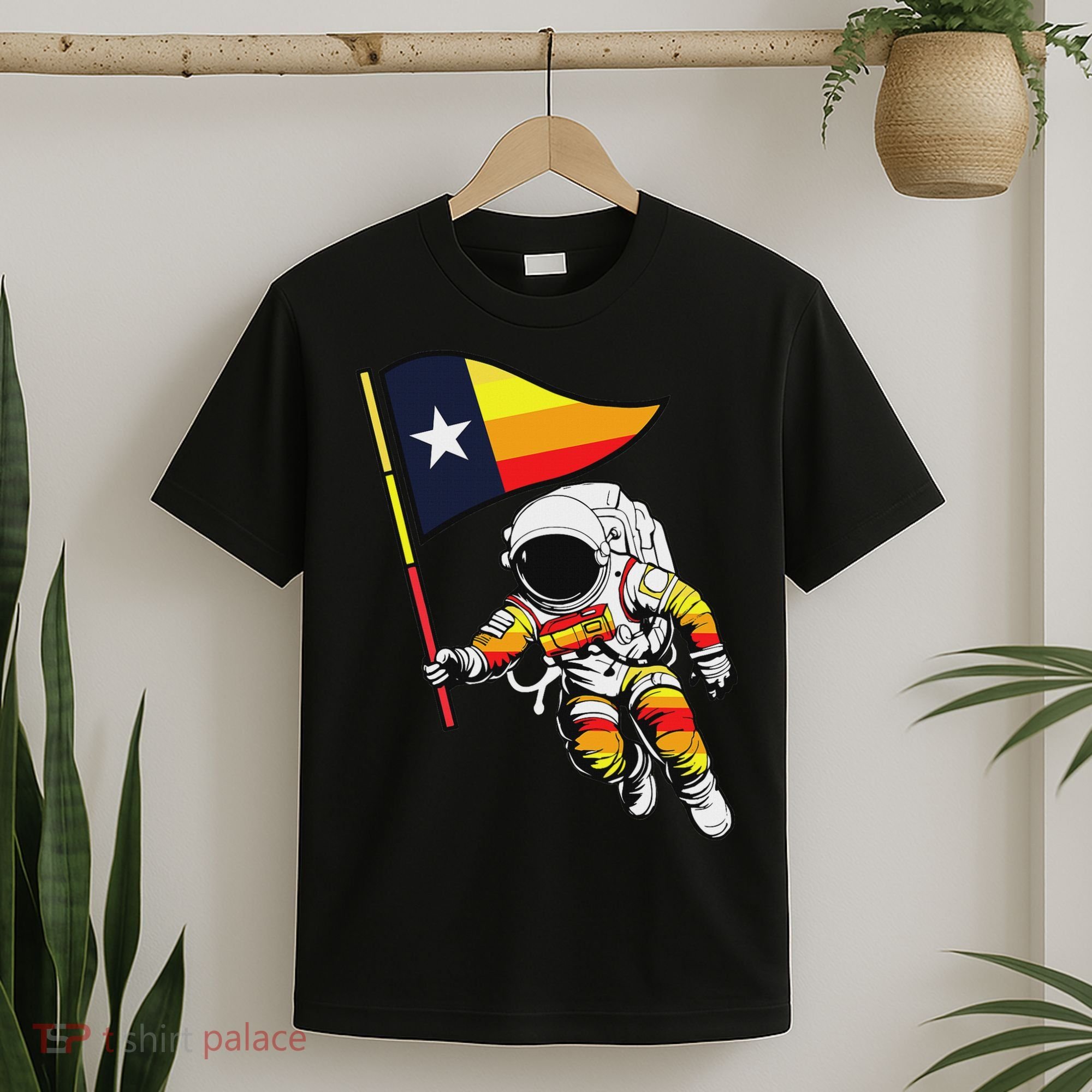 Houston Name Proud Classic Art Astronaut T-Shirt