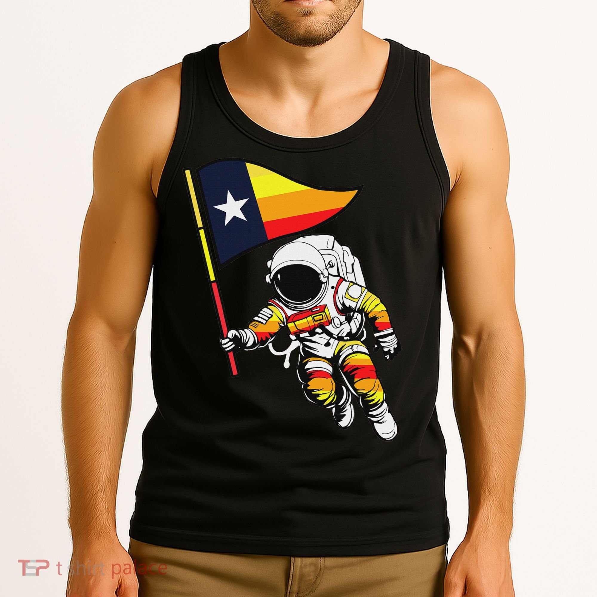 Houston Name Proud Classic Art Astronaut Tank Top