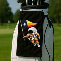 Houston Name Proud Classic Art Astronaut Golf Towel thumb 2