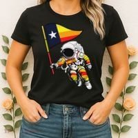 Houston Name Proud Classic Art Astronaut Women's T-Shirt thumb 2