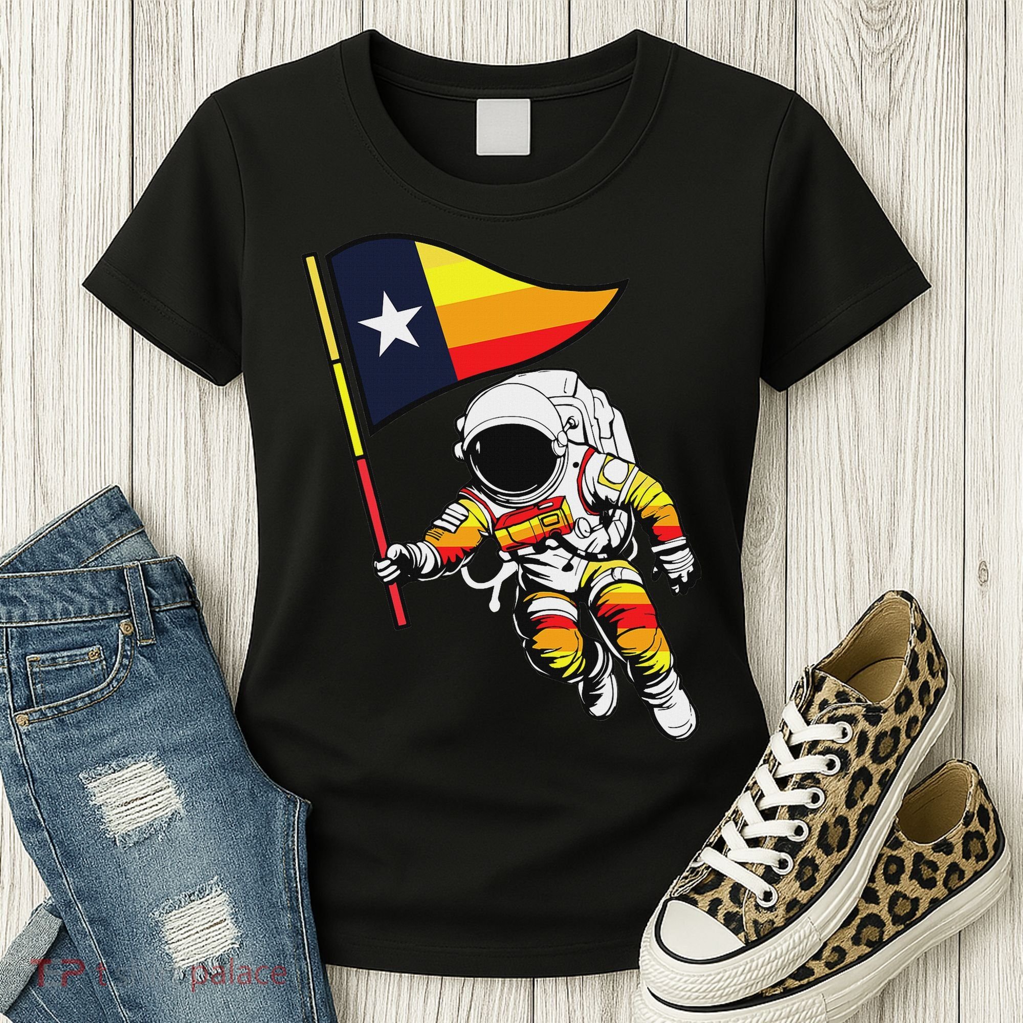 Houston Name Proud Classic Art Astronaut Women's T-Shirt