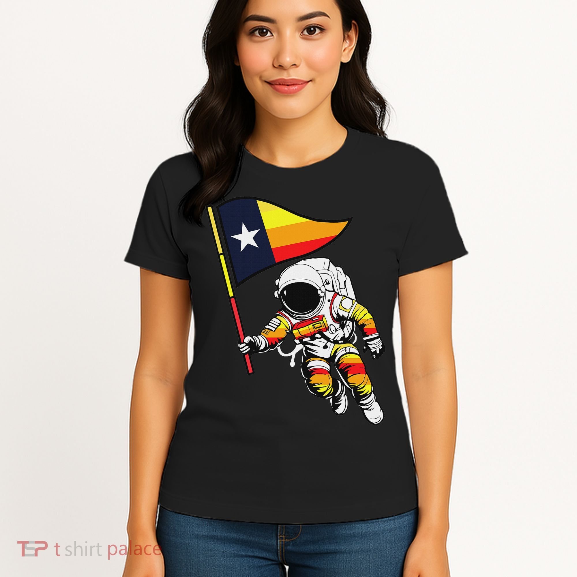 Houston Name Proud Classic Art Astronaut Women's T-Shirt