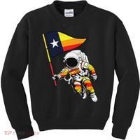 Houston Name Proud Classic Art Astronaut Kids Sweatshirt thumb 0