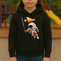 Houston Name Proud Classic Art Astronaut Kids Hoodie thumb 3