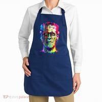 Halloween Neon Paint Drip Frankenstein Monster Apron thumb 2