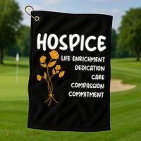 Hospice Nursing Patient Palliative Care Hospice Nurse Great Gift Golf Towel thumb 1