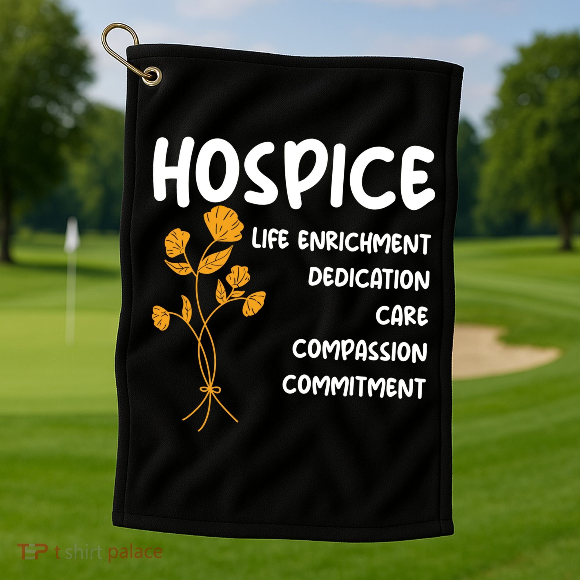 Hospice Nursing Patient Palliative Care Hospice Nurse Great Gift Golf Towel