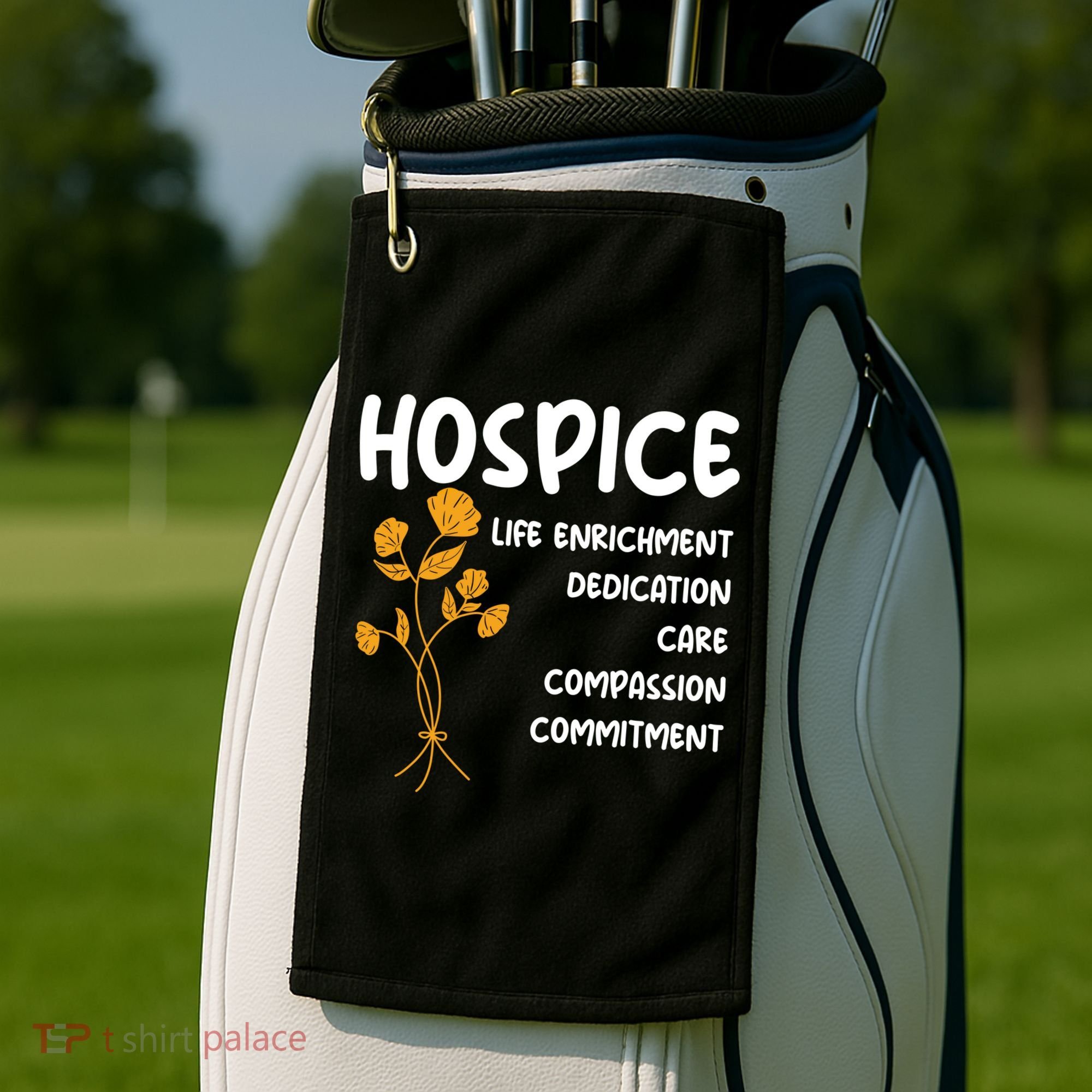 Hospice Nursing Patient Palliative Care Hospice Nurse Great Gift Golf Towel